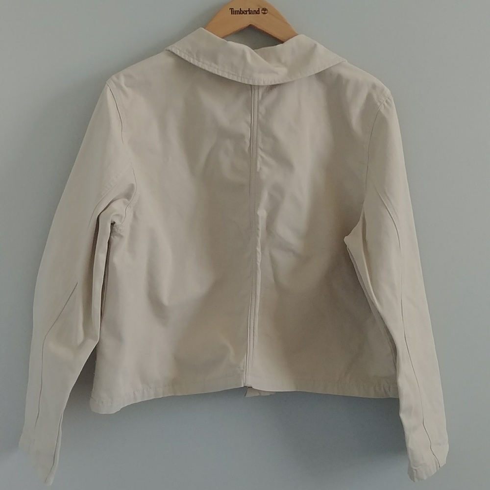 A.N.A Cropped Button Front Tan Jacket - Picture 7 of 8